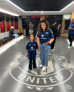 Julianna Peña Instagram - ⚽️🥅⚽️🥅⚽️🥅Got the opportunity to tour the iconic and historic @manchesterunited! One thing I loved is the fans actually watch the game because there are no jumbo screens at all! They said if you want to watch screens, stay home!! I loved that! A tour I will never forget! Thank you for the warm hospitality for my girl and I @manchesterunited ! #ggmu #manchester #manchesterunited #football #becks #ronaldo #peñapower ⚽️ 🥅⚽️🥅⚽️🥅