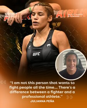 Julianna Peña Instagram - “I’m not this aggressive person who’s ready to bite somebody’s head off.”

Julianna Peña on the common misconceptions professional fighters face. 💥

More with @venezuelanvixen in bio! ✨

#MMA #MMAfight #fightnight #ufc #ufcfightnight #ufcfight #ufcfighter
