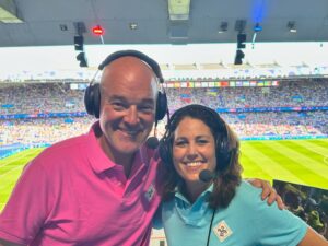 Julie Foudy Instagram - 11 Olympics in and this one ranks as one of my all time faves. It was beyond special. The USWNT run to GOLD BABY (!), the players, Emma, the beauty of France. And of course, the people you are lucky enough to work alongside every day. I never take for granted that we get asked to do these amazing adventures and witness it all from the front row. To our Team Party Bus and Paris 2024, merci beaucoup! ❤️🤍💙 Miss you crazies already.