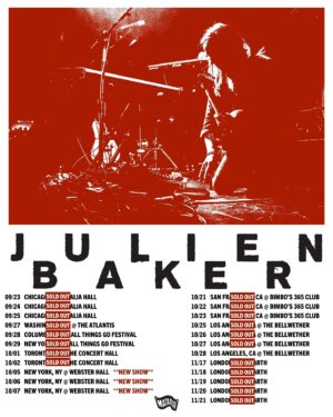 Julien Baker Instagram - Adding three more shows at Webster Hall on October 5, 6 & 7 !! a massive thank you to everybody who picked up tickets already. truly cannot wait to see everybody at the FREAKING gig this fall ✨💖✨sign up for presale tickets at the link in bio