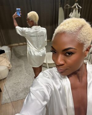 Jully Black Instagram - Now to find the dress 👰🏾
@galialahav #nyc #weddingdress