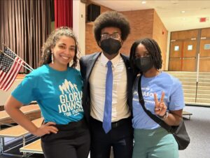 Justin J. Pearson Instagram - We are fired up for Harris-Walz! Great @shelbydems rally yesterday as we get ready for the DNC! When we fight we win! Let’s do this! #Harris-Walz