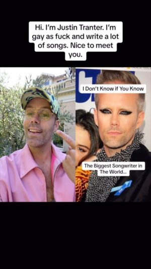 Justin Tranter Instagram - Had the pleasure of going Behind The Wall w/@tranterjustin, the songwriting legend behind some of the greatest songs in music! Here’s a piece of our conversation and Justin’s reaction to the first of many videos to come! Thank you Justin for being as honest and vulnerable as you were with all my questions. You have truly made an incredible impact on music, the industry, and songwriters - Excited to see all the amazing songs and projects you do next!!!

#songwriter #songwriting #musicindustry #popmusic #selenagomez #justinbieber #sorry #halsey #imaginedragons #joejonas #juliamichaels #falloutboy #kellyclarkson #behindthewall #justintranter