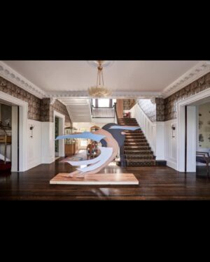Justin Tranter Instagram - Thank you for coming to tour my house @archdigest !! Me and @moidariandarling dreamed of living in a “Transion” together for many many years. Now it’s happened. Queer dreams come true dammit! Most of the house is serving 1920’s Deco but as you’ll see Darian’s “penthouse” is 1980’s Deco decadence. An intentional drastic shift to gag one and all. Check the link in my bio to see ALL the gorgeous photos by @jennapeffley and read the wonderful article by Rachel Davies. Also! The magical sculpture is by @is_siigii please check out their work.