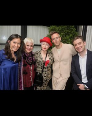 Justin Tranter Instagram - Last night was one for the books. Seeing THE @janefonda , one of the greatest amplifiers of the climate movement, be so moved by our climate musical @wildthemusical was truly legendary. And seeing Jane so thrilled to meet my old pal and music hero @cyndilauper was a fabulous cherry on top! Thanks to both of you ICONS for being there to support our fundraising presentation last night! And can we talk about these fucking singers?!?! @lukeferrarii @notyde @paravi @crystalmonee … slayers! Writing a musical about what matters most…climate crisis…feels so right.