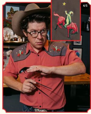 Justin Warner Instagram - Being a cowboy ramen model was clearly my calling. Thanks @rsvlts @andersonmeier.art @tuesday.photo for making it happen. Thanks also to the dude who let me borrow the hat.  I forgot your @ just take yourself below.
