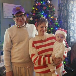 Justin Warner Instagram - One year of Wyatt. One year of his super-mom @maustalk!  Happy birthday, son!
