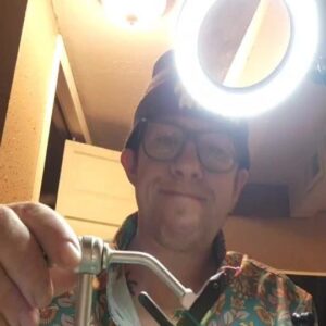 Justin Warner Instagram - Unboxing and using @tyestickswormy material and making a fly in no time!  Love these things!