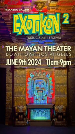 Justin Willits Instagram - EXOTIKON 2!
MUSIC & ARTS FESTIVAL: DAY ONE was a BLAST!!!
 
TODAY IS EXOTIKON DAY TWO!!!!
 
DAY TWO tickets are still available for the FULL EXOTIKON EXPERIENCE at the historic MAYAN THEATER in downtown Los Angeles.
 
TICKETS ON EVENTBRITE (bio link) and AVAILABLE AT THE DOOR!
 
DAY TWO is the full-bore line up one would expect from EXOTIKON: Live entertainment, our diverse VENDOR-VILLAGE, FOUR of our unique XYMPOSIUMS, A hidden TIKI BAR SPEAKEASY deep in the bowels of this 1923-era theater, DJ music, slideshows, a FAMOUS TIKI BAR CRAWL at EXOTIKON, informative RUM TASTINGS on the Donn Beach’s RHUM RHAPSODIES with The RUM CHAMPION & THE RUMMINGBIRD, artist meet and greets with signings and all of it takes place in the absolute EXOTIK SPLENDOR of the celebrated, MAYAN THEATER in Downtown Los Angeles! We have the FULL RUN of the place, from balconies to the basement with fun things happening throughout this historic facility. PARKING IS SUPER EASY!
 
 
Remember, EVERYTHING presented at EXOTIKON from the RUM TASTINGS, VENDOR VILLAGE, BAR CRAWL, XYMPOSIUMS, HISTORIC TOURS, LIVE BANDS and more is ALL INCLUSIVE of your entry ticket price! NO EXTRA CHARGES!
 
 
JOIN US SUNDAY, JUNE 9th at THE MAYAN THEATER from 11am to 9pm
 
LINK TO TICKETS IN BIO! STAY EXOTIK!
 
#tiki #tikibar #tikilife #tikimug #tikiroom #tikihut #tikis #tikicocktails #tikidrink #tikiasfuck #tikistyle #tikimugs #tikiculture #tongahut #exotikon #exotikonfestival #peekaboogallery #retro #retrostyle #cocktails #theartistshag #modernism