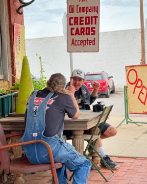 Justin Willits Instagram - Harley Russel, king of the redneck castle in Erick, Oklahoma and the last old time Route 66 rebel.