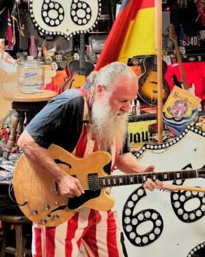 Justin Willits Instagram - Harley Russel, king of the redneck castle in Erick, Oklahoma and the last old time Route 66 rebel.