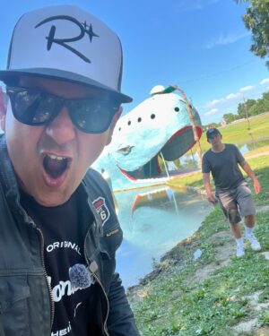 Justin Willits Instagram - The Blue Whale of Catoosa, Oklahoma! Incredible Route 66 icon and one of the most famous homemade roadside wonders in America!