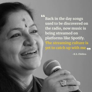 K. S. Chithra Instagram - K.S. Chithra, the ‘Nightingale of Kerala’, who turned 61 recently, reflects on how she adapts to today’s playback culture and the changing soundscape of the country.

Tap the link in the bio to read.

✍ Gowri S ( @gowrianils )

#music #melody