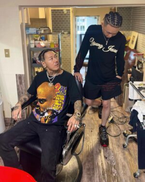 KOWICHI Instagram - 久々にコーンロウやった🕷️
いい感じ？