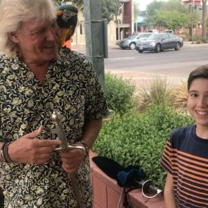 Kadan Rockett Instagram - Fun hanging out today in Arizona with @halfdan5 from America's Got Talent and @eikibird !! Check out these videos & pics!! #KidMagician #swordswallower #KidMagicians #swordswallowing #ExoticBird #ExoticBirds #Parrot #Parrots #parrotsofinstagram #parrotlover #parrotlove #sword #swords #AGT #AmericasGotTalent #AGTFamily #ThePerch #birdtraining #birdsanctuary #FeedTheBirds