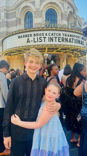 Kaido Lee Roberts Instagram - I attended A-List International’s award party for their students last night at Warner Brother’s Studio’s. There were so many great people there. These students listened to, and worked with so many influential people in the entertainment industry  last week. All in an effort to get ready to audition, sing, dance and do their monologues in front of casting, talent, and modeling agents, with the possibility of representation. I was invited as a guest speaker to talk to, and work with these talented kids, what a great experience. The kids also received awards in areas they excelled in. Then the night ended with a party! What lucky kids to have had the chance to work on their career dreams with A-List International! @thealistinternational @msivitilli @jimmychimarios @wbpictures @warnerbrosentertainment @daianasilvestri @catchtransportation @talentagentpierre @corestonemanagement @industry415 @ciera_marie_roberts @dylandc_music #industrykids #kaido #mikey #warnerbros #awards #redcarpet #hollywoodevents #alistinternational #talent #fyp #kidactors #talentagents #party #hollywoodstudios