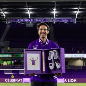 Kaká Instagram - Eternal! Thank you @orlandocitysc for this special tribute. Having my name permanently engraved on the stadium, fills my heart with joy. Seeing the soccer community grow is our purpose. The legacy continues. 
Forever a Lion 🦁