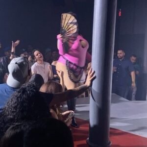 Kalorie Karbdashian-Williams Instagram - FEIRCE FRIDAYS!!!! I’m literally sweating from head to toe… hahahaha that’s not a body shimmer. Just good ol Karbdashian sweat. 100% gluten-free Manteca!!!! 🤣😂😆
Being back at fierce Fridays has been so amazing. Thank you to community who continues to support us in all we do!!!!
Next show is Sep 3rd 
@tovelo - Disco Tits.