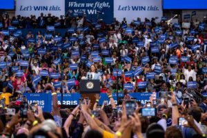 Kamala Harris Instagram - The path to the White House runs through Georgia.

It was good to be back in the state that helped us win in 2020—and with your support, we will win again in November.
