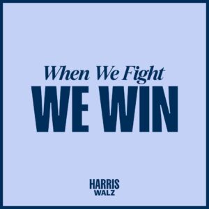 Kamala Harris Instagram - Join our fight with the link in my bio.