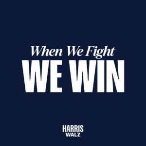 Kamala Harris Instagram - Join our fight with the link in my bio.