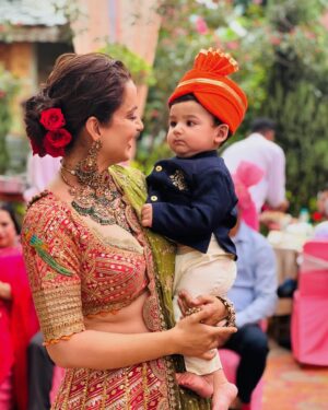 Kangana Ranaut Instagram - Weddings are such a lovely time for entire family… Dear Seema welcome to Ranaut family, we are very fortunate to have you, congratulations to Varun and Seema ♥️