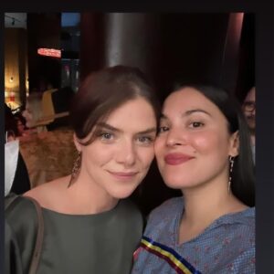 Kaniehtiio Horn Instagram - #FancyDance is a film centred around an auntie/niece relationship, so it felt very fitting that I brought my sweet niece along to NYC for the premiere. 

The performances are beautiful and it was so nice to hear a dialect of our language being spoken on screen throughout. Great job to all involved and niawen for the invite! We had a lovely little road trip! 

You can stream #fancydance on @appletv worldwide now. 

#indigenousfilm 
💖