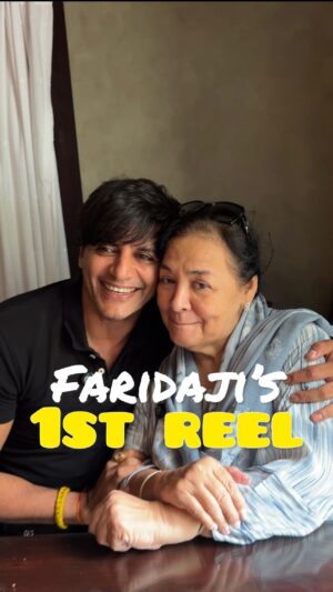 Karanvir Bohra Instagram - Faridaji you made the 1st reel with me, that means you love me more than @shru2kill 💕💕💕💕💕💕❤️💕💕
Location : @baojiasianhome