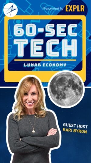 Kari Byron Instagram - So, what's the next giant leap? 🌑

Getting back to the Moon is just the beginning, it'll take a robust architecture to maintain a thriving lunar economy. 

The technologies needed are already being developed and we're teaming up with @explr_media to dive into some of them in this episode of #60SecTech!