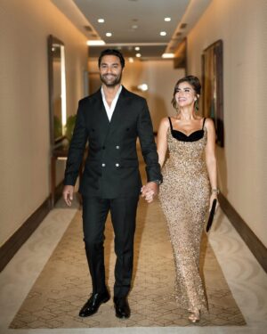 Karim Fahmy Instagram - A love like no other..

Karim’s suit by: @maisongamil
Dania’s Makeup by @dinaelleithy_makeupartist
Photographer: @mangaawyowes @occhiostudios