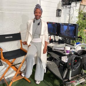 Karimah Westbrook Instagram - Making my directorial debut in the world of television tonight. I’m excited, nervous and truly thankful for the opportunity. It was a great experience. Hands down, #AllAmerican has the best crew and every actor on the show is super talented. S/o to @jnorrisii and @likethecountryy for a great script. #EricLaudadio our badass DP, #XochiBlymer our 1st AD... it was a pleasure working side by side with all of you. Tune in tonight for an all new episode of All American! I hope you enjoy it. 8/7c on the CW #AllAmerican ❤️🏈