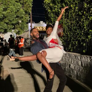 Karimah Westbrook Instagram - That’s Mrs. Carter to you 😉💍. Lol, I was cracking up laughing watching last nights episode. So many funny and heartfelt moments. S/o to writer @adriandukes, director @cswanson44 and to all the actors on this show who brings it every episode. Love y’all. Thanks to @negar_ali_kline in wardrobe, @kalinspooner in hair and @grotesquebeauty in makeup... y’all all had me looking and feeling like a real bride. If you haven’t had a chance to see the episode, you can watch it now for free on the CW app! S/o to @gabrielle_dennis for coming through to play my sister. You killed it as usual. ❤️@winniecouture this dress absolutely gorgeous. ❤️ #AllAmerican #GraceIzMarriedNow 🤴🏾👸🏽