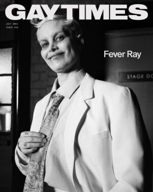 Karin Dreijer Instagram - Karin Dreijer is practising staying present 🪐⁠
⁠
On the cover of the July issue of GAY TIMES Magazine, this is @feverray. ⁠
⁠
The Swedish artist’s challenging take on pop complicates the conventions of both genre and gender. They speak to Anna Cafolla about creating a safe space for queer folks with their There’s No Place I’d Rather Be tour.⁠
⁠
Read the new cover feature at the link in bio.⁠
⁠
Words by @annagranola⁠
Photography by @lydia_garnett