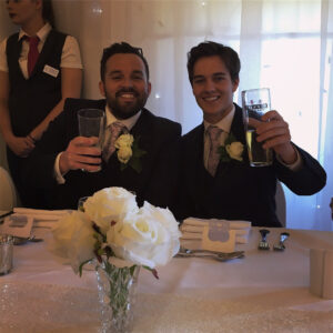 Karl Hughes Instagram - 18.08.17🥂 a big day for my big brother. Congrats Michael & Jenny. #mrandmrs ❤️