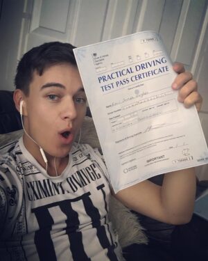 Karl Hughes Instagram - Woooohoo! Passed my driving test!!