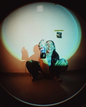 Karthika Muralidharan Instagram - Took an audition for Pepsi too far ❤️‍🔥
F*cked up the shoot dates but are you a millenial if you are not using your misses for content ☄️

Creative Direction and concept by yours truly
Shot and backed up by my creative gangster in partner @luceamma 

We were going for the aesthetic of pepsi ads from back in the cable TV days , when Michael Jackson burned half his head and Britney , Beyonce and Pink were galdiators. The blue, the sparkle , jeans , fish eye , the grain and low af production - Pepsi was for the cool kids because kid shit creativity is cool. 
Backyard production days are truly the most liberating 🦋