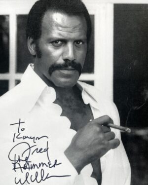 Karyn Parsons Instagram - Legend. 👑 

#fredwilliamson 
#fredthehammerwilliamson 
#BlackCaesar
#HellUpInHarlem
#ThreeTheHardWay