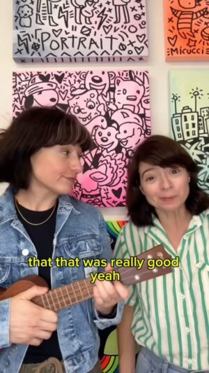 Kate Micucci Instagram - Who’s who? @melissavcomedy & @katemicucci 💫