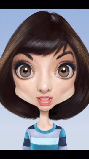 Kate Micucci Instagram - In 2020 there was some kind of caricature challenge to draw me. I never posted these back then but recently one popped up and it made me laugh. Thanks to everyone who made these cool/ crazy/ funny caricatures!