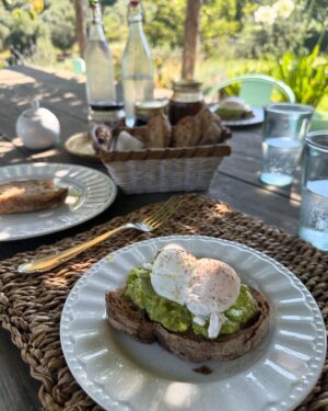 Katherine Kelly Lang Instagram - The most peaceful time of this trip has been spending time with @lucalvani and @alefrenk at their beautiful home in the countryside @legusciane .. we woke up to homemade breakfast. The best avocado toast and eggs I have ever had! I can’t wait to come back and spend more time. Very exclusive and private. We even got to play with the chickens. And catching up with our friends was very special moment for me. Thank you Luca and Alessandro! Love you lots!! ❤️❤️❤️