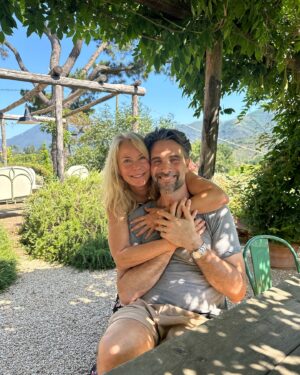 Katherine Kelly Lang Instagram - The most peaceful time of this trip has been spending time with @lucalvani and @alefrenk at their beautiful home in the countryside @legusciane .. we woke up to homemade breakfast. The best avocado toast and eggs I have ever had! I can’t wait to come back and spend more time. Very exclusive and private. We even got to play with the chickens. And catching up with our friends was very special moment for me. Thank you Luca and Alessandro! Love you lots!! ❤️❤️❤️
