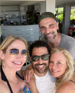 Katherine Kelly Lang Instagram - The most peaceful time of this trip has been spending time with @lucalvani and @alefrenk at their beautiful home in the countryside @legusciane .. we woke up to homemade breakfast. The best avocado toast and eggs I have ever had! I can’t wait to come back and spend more time. Very exclusive and private. We even got to play with the chickens. And catching up with our friends was very special moment for me. Thank you Luca and Alessandro! Love you lots!! ❤️❤️❤️