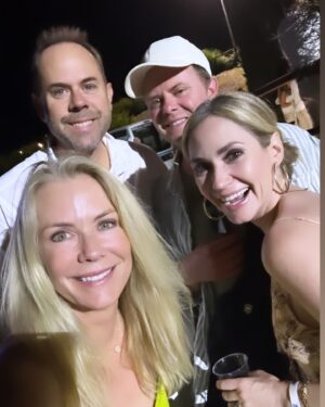 Katherine Kelly Lang Instagram - A highlight of this Italy trip was going to the @andreabocelliofficial concert in the hills of Tuscany! I was feeling all kinds of emotions listening to Andrea’s incredible music. It was so good to see @veronicabertiofficial too.  Veronica is such an amazing person and wonderful hostess. So kind to everyone! Attending the VIP dinner was a treat as well! We sat at a table with these lovely ladies. And thanks to @andreabelfiore for showing us around and taking care of us🥰🥰🥰 I am still dancing my way through Italy😂 Great to meet up @caseykas and @photosmith_official too! It’s just been so much fun!