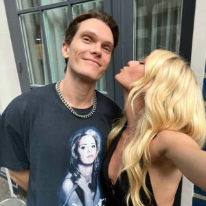 Katherine McNamara Instagram - Happy birthday my dearest darling (half) demon brother! @lukebaines you are such a uniquely wonderful and endlessly creative person. I’m so proud of you for all you have accomplished and so grateful for you in my life. Hope you have a day as amazing as your cheekbones! 🩵🔥👯