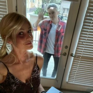 Katherine McNamara Instagram - Happy birthday my dearest darling (half) demon brother! @lukebaines you are such a uniquely wonderful and endlessly creative person. I’m so proud of you for all you have accomplished and so grateful for you in my life. Hope you have a day as amazing as your cheekbones! 🩵🔥👯