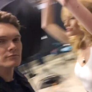 Katherine McNamara Instagram - Happy birthday my dearest darling (half) demon brother! @lukebaines you are such a uniquely wonderful and endlessly creative person. I’m so proud of you for all you have accomplished and so grateful for you in my life. Hope you have a day as amazing as your cheekbones! 🩵🔥👯