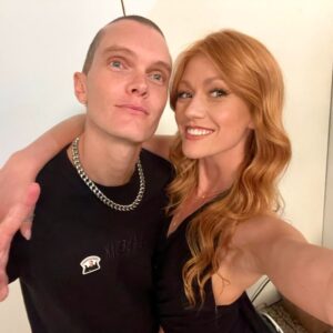 Katherine McNamara Instagram - Happy birthday my dearest darling (half) demon brother! @lukebaines you are such a uniquely wonderful and endlessly creative person. I’m so proud of you for all you have accomplished and so grateful for you in my life. Hope you have a day as amazing as your cheekbones! 🩵🔥👯