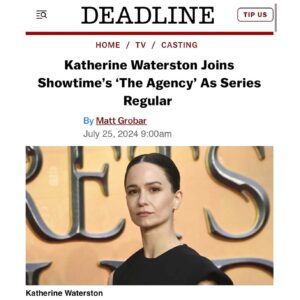 Katherine Waterston Instagram - Thrilled. 

@paramountplus @showtime @101studiosco #smokehousepictures @toptheoriginalsproductions @federationstudios