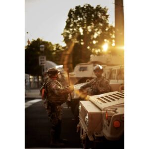 Kathryn Prescott Instagram - A totally chill response to peaceful daytime protesters gathering way before curfew.