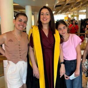 Katie Melua Instagram - I’m so proud of you @Natalie_noz for completing your Masters at Kings College while being a mum of two and having a full time job, all from Tbilisi. 

You have the best kind of determination - it’s ninja humble, you’re wise, and you’re always quick to laugh. You’re my absolute super hero. Xx